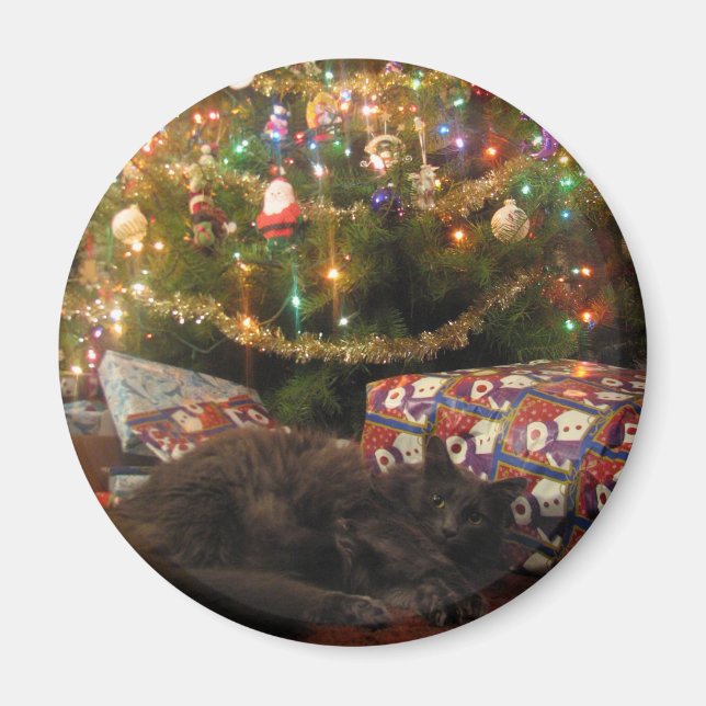 Imán Gato del navidad (Frente)