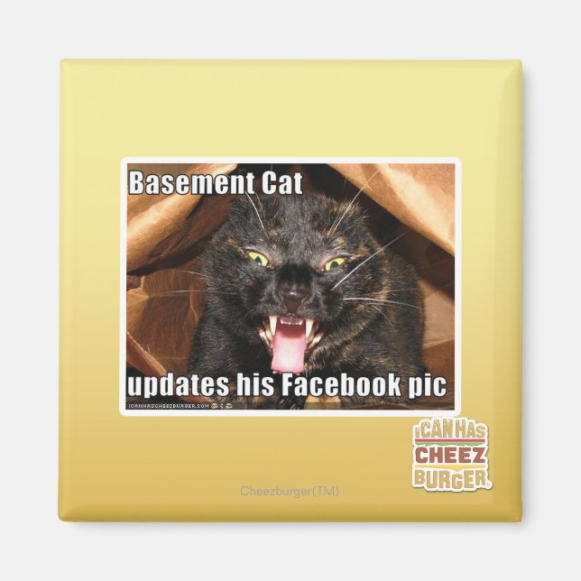 Imán Gato del sótano (Frente)