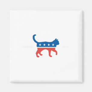 Imán Gato Demócrata Harris 2024 - Vota Por Kamala W Ele