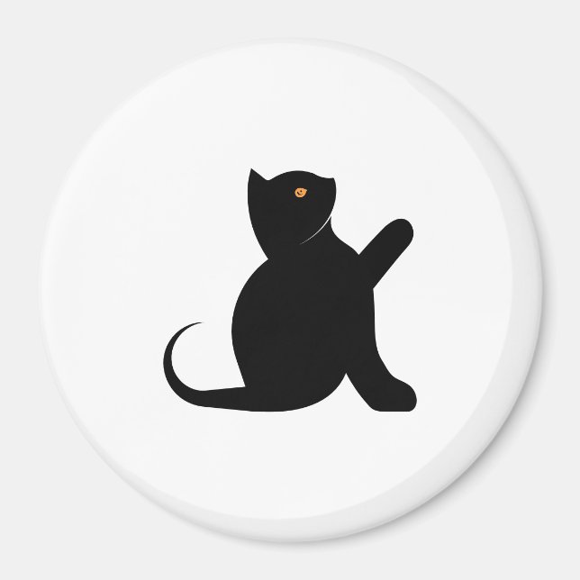 Imán Gato diciendo hola (Frente)