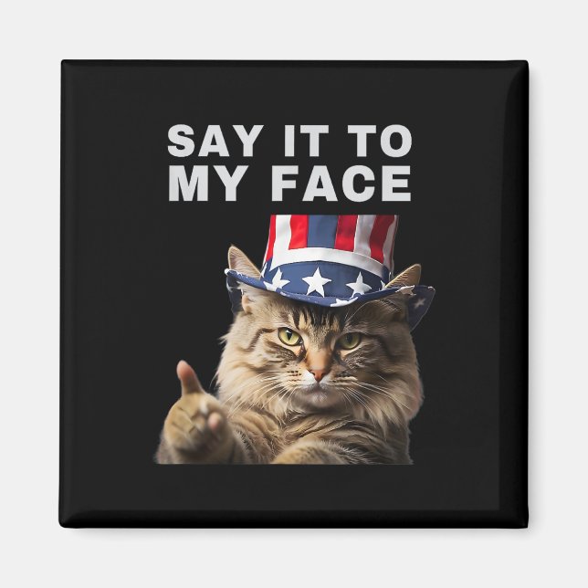 Imán Gato Dígamelo a la Cara Kamala Harris (Frente)