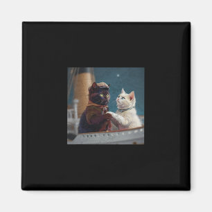 Imán Gato divertido de la película Titanic Meme Rms bar