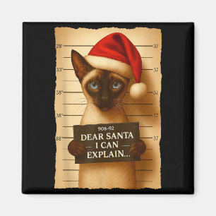 Imán Gato divertido de Navidad - Camiseta divertida de 
