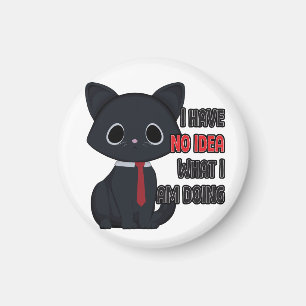 Imán Gato Divertido No Tengo Idea