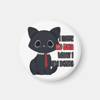 Imán Gato Divertido No Tengo Idea