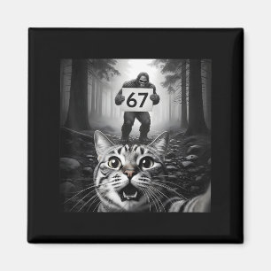 Imán Gato Divertido Selfie Con Bigfoot 67 Seis Siete Me