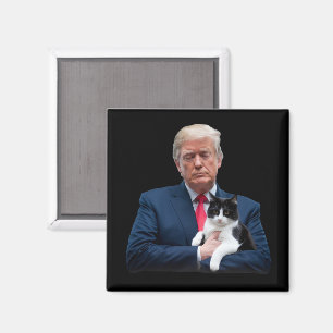 Imán Gato divertido Trump 2024 MAGA