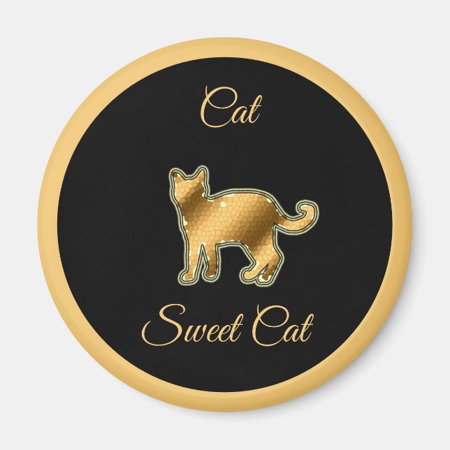 Imán Gato dulce (Frente)