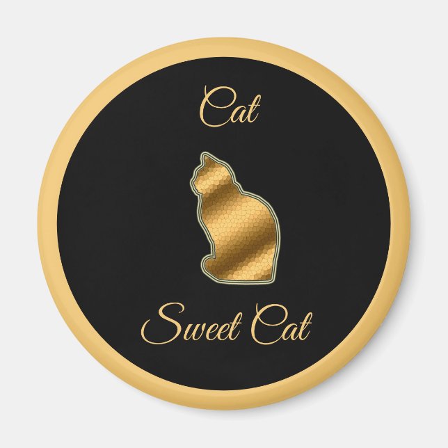 Imán Gato dulce (Frente)