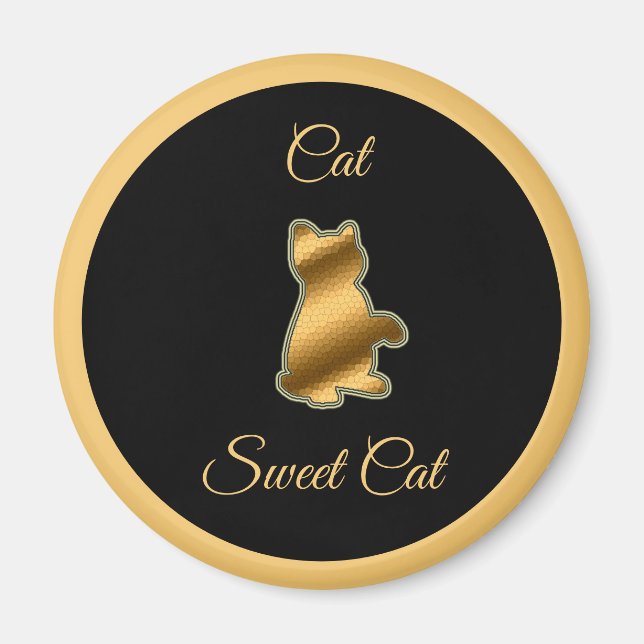 Imán Gato dulce (Frente)