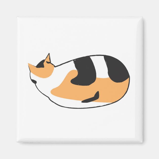 Imán Gato durmiente (Frente)