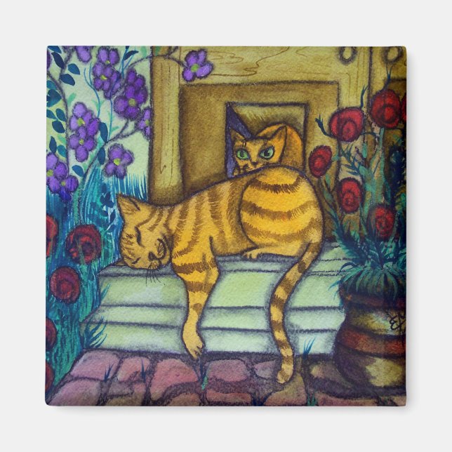 Imán Gato durmiente (Frente)