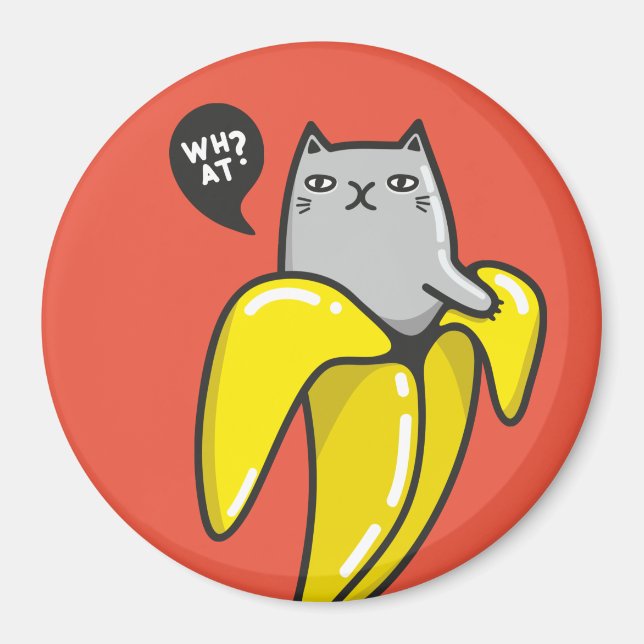 Imán Gato en banana (Frente)