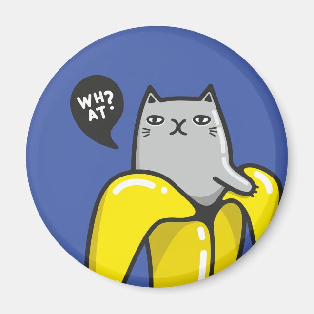 Imán Gato en banana (Frente)