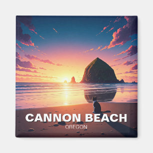 Imán Gato en Cannon Beach Oregon