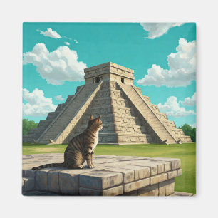 Imán Gato en Chichen Itza México Viaje