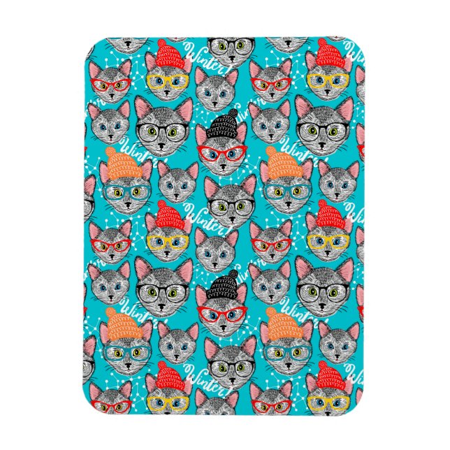 Imán Gato en el gorra (Vertical)