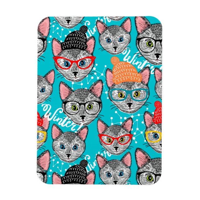 Imán Gato en el gorra (Vertical)