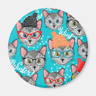Imán Gato en el gorra
