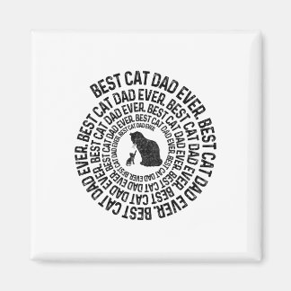 Imán Gato en espiral papá - Mejor papá gato papá papá j