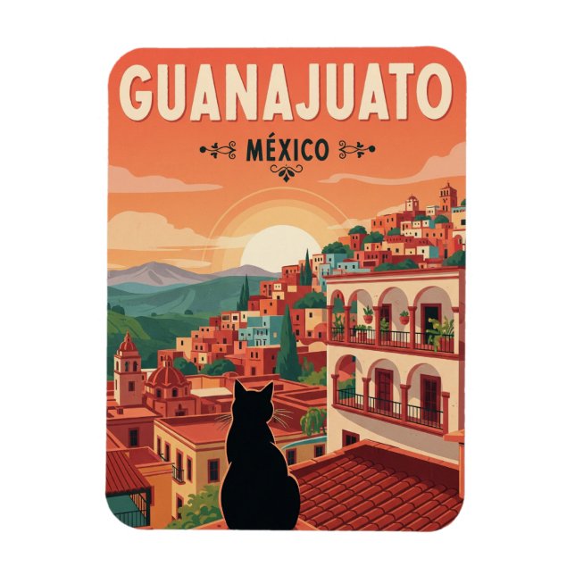 Imán Gato en Guanajuato México (Vertical)