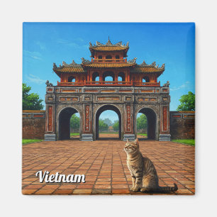 Imán Gato en Hué Ciudad Imperial Viaje de Vietnam