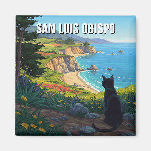 Imán Gato en la Costa Central de San Luis Obispo