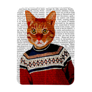 Imán Gato en suéter 2
