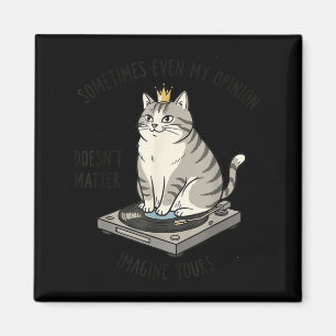 Imán Gato en tocadiscos Imagina que tu opinión no
