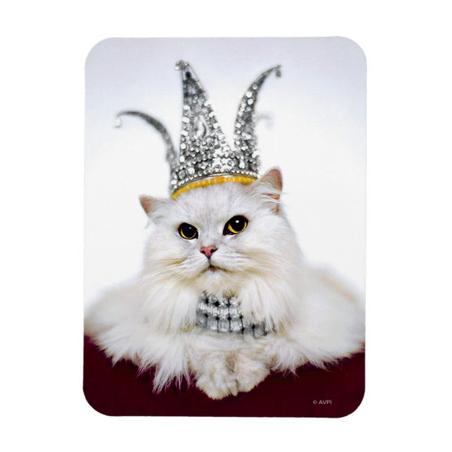 Imán Gato en una corona (Vertical)