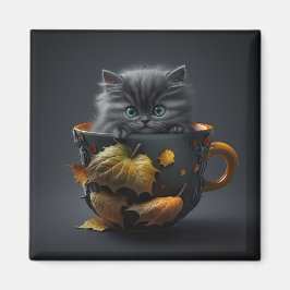 Imán Gato en una taza de té