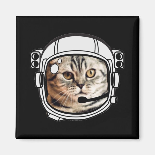Imán Gato espacial (Frente)
