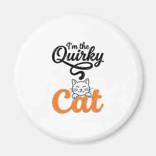 Imán Gato extravagante grabado vintage diseño amante de