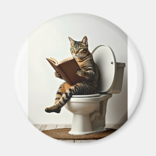 Imán Gato feliz: diseño de gatito lindo para los amante