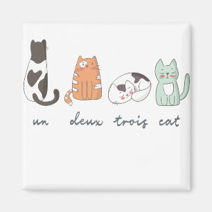 Imán Gato francés lindo divertido