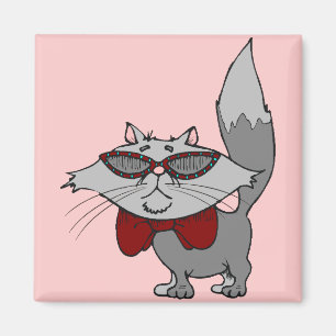 Imán - gato fresco