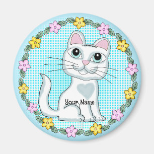 Imán Gato gatito de ojos grandes 