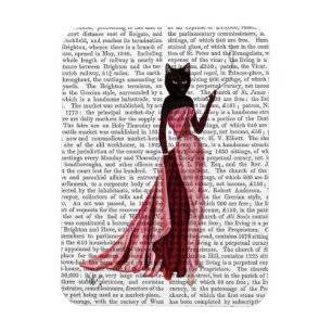 Imán Gato glamuroso en rosa 2