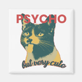 Imán Gato gracioso con lengua fuera