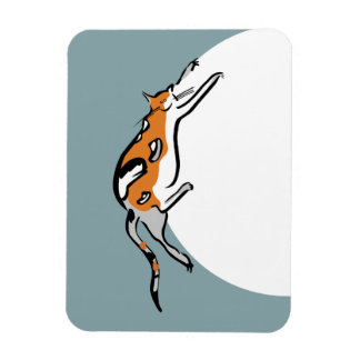 Imán Gato gracioso perezoso gordo tricolor