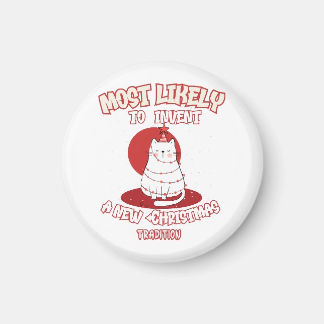 Imán Gato gracioso que probablemente inventará nuevos N (Frente)