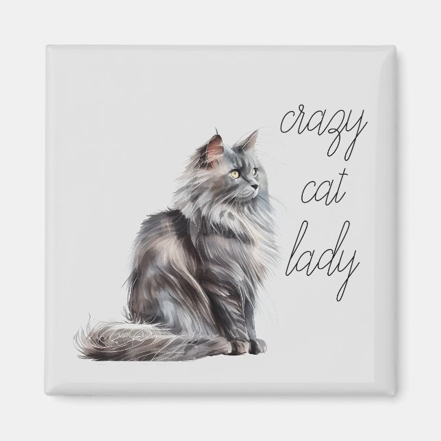 Imán Gato gris (Frente)