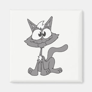 Imán Gato gris