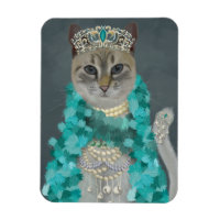 Gato gris | Adornado Con Retrato De Campanas