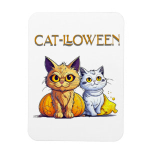 Imán Gato Halloween