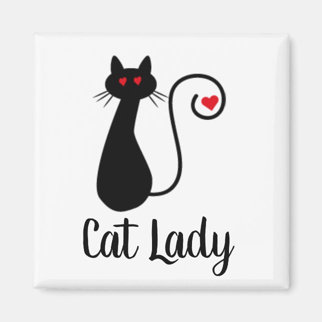 Imán Gato Heart Magnet (Frente)