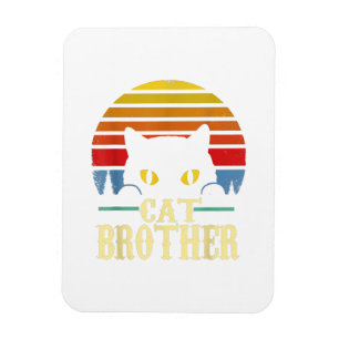 Imán Gato Hermano Estilo Vintage Regalo Retro Para Gato