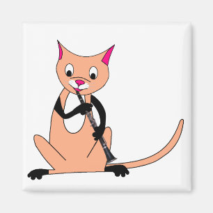 Imán Gato jugando al clarinete