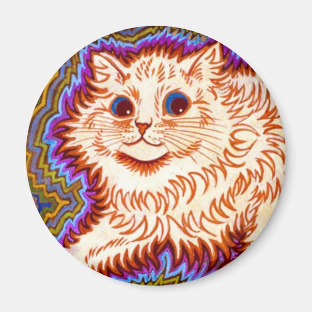 Imán Gato Kaleidoscope (Frente)