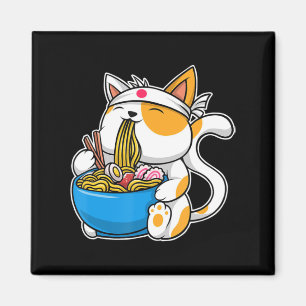 Imán Gato kawaii anime comida japonesa neko gato